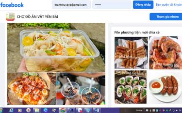 Một trang quảng cáo đồ ăn sẵn trên mạng xã hội. Ảnh minh họa