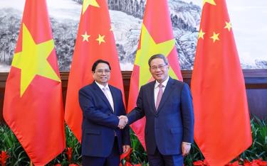 Chiều 24/6/2024 tại thành phố Đại Liên, tỉnh Liêu Ninh, Trung Quốc, Thủ tướng Phạm Minh Chính có cuộc hội đàm với Thủ tướng Trung Quốc Lý Cường.