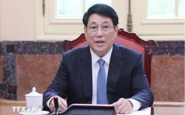 Chủ tịch nước Lương Cường phát biểu