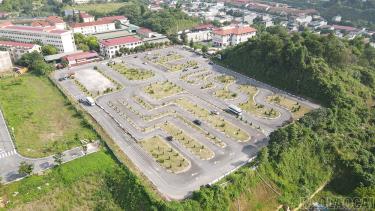 Toàn cảnh Trung tâm Đào tạo và Sát hạch lái xe cơ giới đường bộ thuộc Trường Cao đẳng Lào Cai.