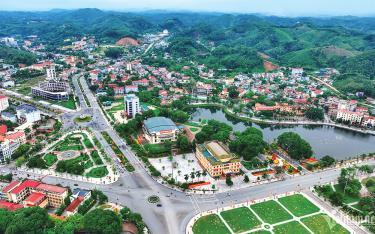 Trung tâm thành phố Yên Bái hôm nay.