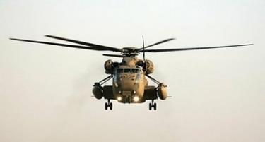 Một chiếc trực thăng vân tải quân sự CH-53 của Israel.
