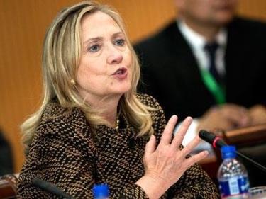 Ngoại trưởng Mỹ Hillary Clinton.
