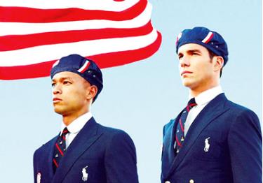 Trang phục đội tuyển Mỹ thiết kế bởi Ralph Lauren.