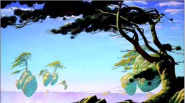 Tác phẩm Floating Islands của Roger Dean