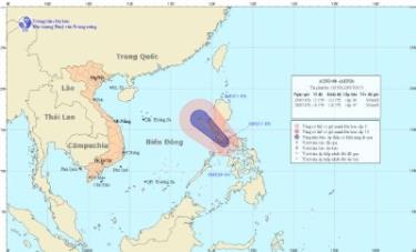 Áp thấp mới xuất hiện trên đảo Lu-Dông (Philippin).