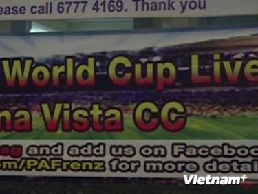 Trung tâm cộng đồng Buona Vista chiếu trực tiếp các trận đấu World Cup 2014 mỗi đêm.