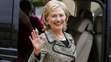Cựu Ngoại trưởng Hillary Clinton, ứng cử viên tổng thống hàng đầu.