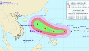 Bão Rammasun trên vùng biển ngoài khơi miền Trung Philippin.