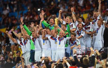 Tuyến Đức ăn mừng chức vô địch tại Worldcup 2014