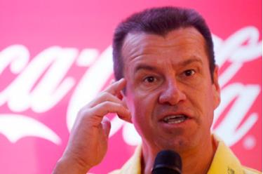 HLV Dunga trong một chương trình bình luận tại World Cup 2014.
