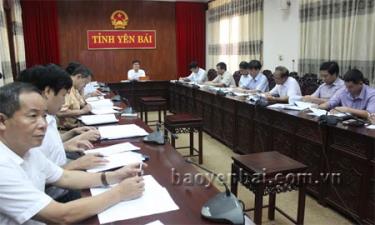 Các đại biểu dự Hội nghị tại điểm cầu Yên Bái.