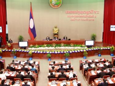 Quang cảnh cuộc họp của Quốc hội Lào.