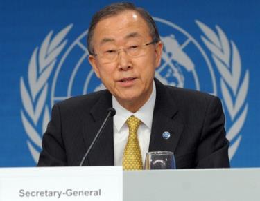 Tổng thư ký Liên hợp quốc Ban Ki-moon.