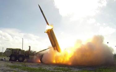 Tên lửa được phóng đi từ hệ thống THAAD của Mỹ.