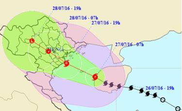 Bão số 1 khả năng sẽ ảnh hưởng đến các tỉnh đồng bằng Bắc Bộ.
