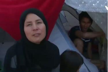 Chị Mahsooma, người tị nạn Afghanistan.