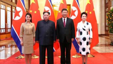 Nhà lãnh đạo Triều Tiên Kim Jong-un trong chuyến thăm Trung Quốc tháng 3/2018.