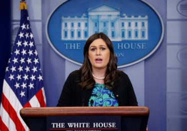 Thư ký báo chí Nhà Trắng Sarah Huckabee Sanders.