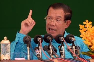 Thủ tướng Campuchia Hun Sen.
