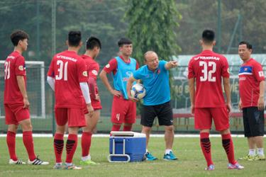 HLV Park Hang Seo đặt mục tiêu vượt qua vòng bảng Asiad 2018.