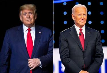 Tổng thống Trump và ứng viên đảng Dân chủ Joe Biden.