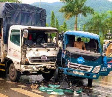 Chiếc xe bán tải liên quan trong vụ tai nạn