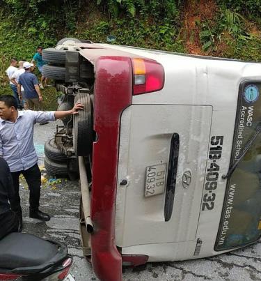 Hiện trường vụ tai nạn.