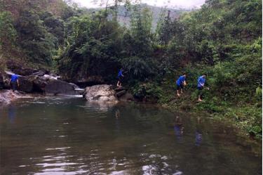 Mô hình điểm bơi an toàn tại huyện Lục Yên.