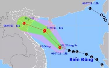 Áp thấp nhiệt đới khả năng mạnh lên thành bão giật cấp 10. (Ảnh: NLĐ)