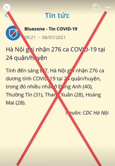 Thông tin được thông báo trên ứng dụng Bluezone vào sáng nay khiến dư luận xôn xao.