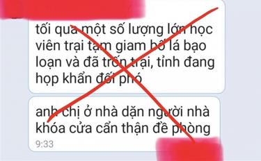 Cơ quan điều tra đang xác định tài khoản chia sẻ thông tin sai sự thật trên mạng xã hội gây hoang mang dư luận để xử lý theo quy định.