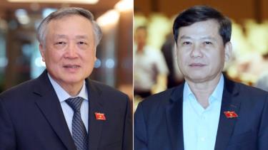 Ông Nguyễn Hòa Bình và ông Lê Minh Trí