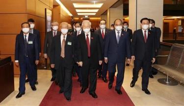 Party General Secretary Nguyen Phu Trong, and other Party and State leaders to the event.