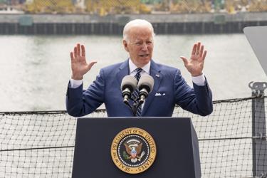 Tổng thống Joe Biden phát biểu về nỗ lực ứng phó lạm phát của chính phủ Mỹ tại Los Angeles, bang California, ngày 10/6.
