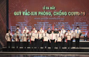 Nhiều doanh nghiệp tham gia đóng góp vào Quỹ Vaccine phòng COVID-19 và ủng hộ công tác phòng, chống dịch COVID-19