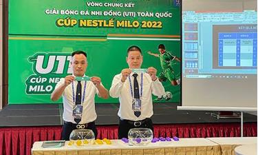 Bốc thăm xếp lịch thi đấu vòng chung kết Giải Bóng đá nhi đồng toàn quốc 2022.