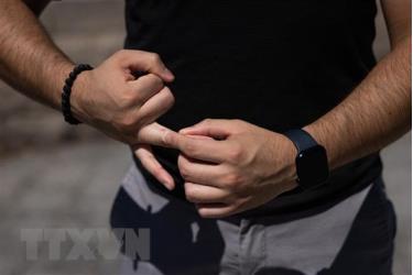 Một bệnh nhân vừa hồi phục sau khi mắc bệnh đậu mùa khỉ ở New York, Mỹ.