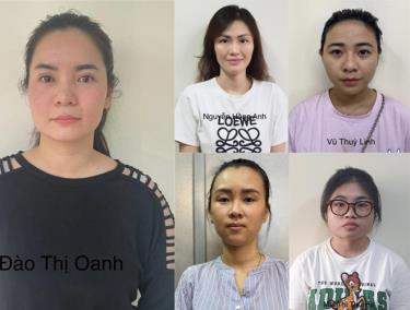 Các đối tượng bị khởi tố.