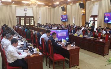 Các đại biểu tham dự Hội nghị Ban Chấp hành Đảng bộ tỉnh lần thứ 18 (mở rộng) về công tác quy hoạch cán bộ.