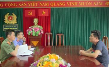 Kiểm sát việc lấy lời khai 1 đối tượng trong vụ án