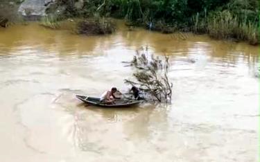 Địa điểm ông Kiềng Văn Dương đã dũng cảm bơi thuyền, vượt nước lũ, cứu 2 em nhỏ bị đuối nước thoát khỏi tử thần.