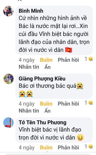 Những dòng comment của người dân Yên Bái bày tỏ sự xúc động, tiếc thương đối với Tổng Bí thư Nguyễn Phú Trọng