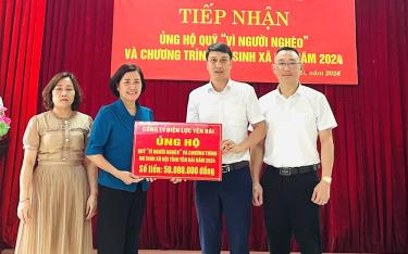 Ủy ban Mặt trận Tổ quốc Việt Nam tỉnh tiếp nhận ủng hộ Quỹ “Vì người nghèo” và chương trình an sinh xã hội năm 2024 từ Công ty Điện lực Yên Bái.