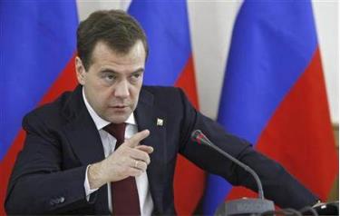 Thủ tướng Nga Dmitry Medvedev.