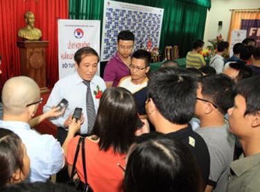 Chủ tịch VFF Nguyễn Trọng Hỷ trả lời phỏng vấn