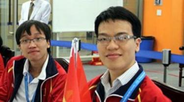 Lê Quang Liêm (phải) tại Na Uy