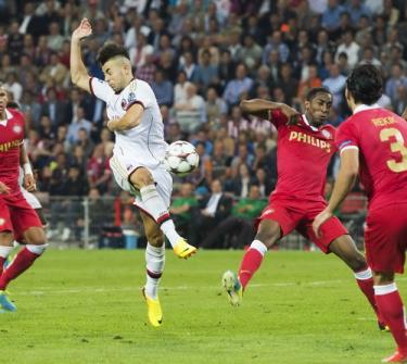 El Shaarawy ghi bàn từ rất sớm.