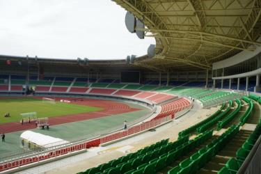 Sân Wunna Theikdi được xây dựng nhân SEA Games 27 - Ảnh: Tuấn Thành