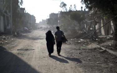 Thành phố Gaza tan hoang sau những cuộc giao tranh ác liệt của Israel và Palestine.